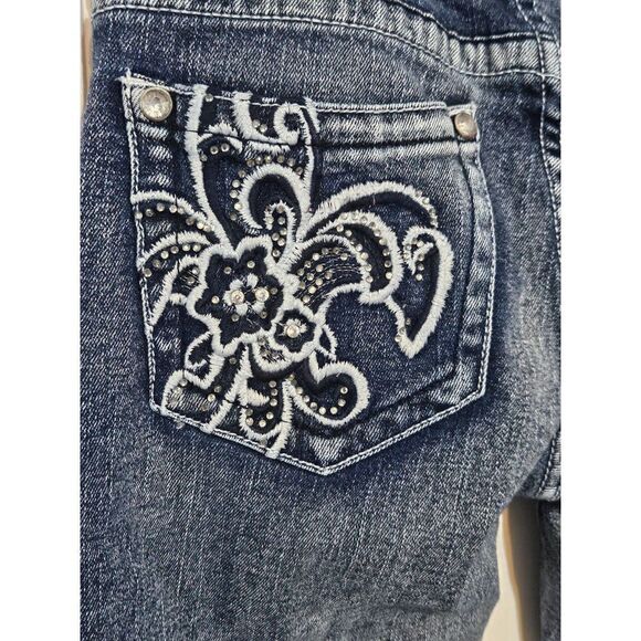 Red Rivet Skinny Jeans Size 5 - Picture 6 of 7